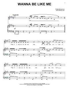 Wanna Be Like Me von Sara Bareilles (Download) 