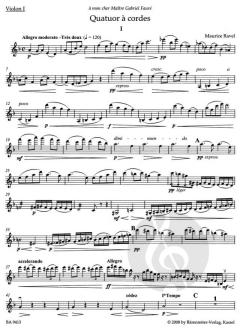 Quatuor a Cordes von Maurice Ravel (Download) 