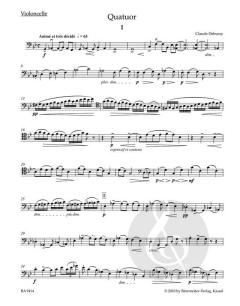 Streichquartett op. 10 von Claude Debussy im Alle Noten Shop kaufen (Stimmensatz)