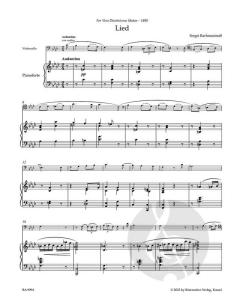 Werke für Violoncello und Klavier von Sergei Rachmaninow (Download) 