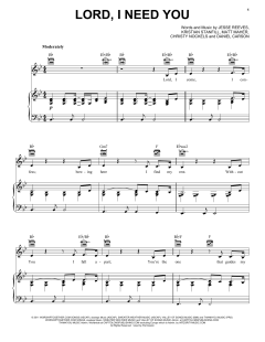 Lord, I Need You von Matt Maher (Download) 