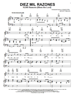 Diez Mil Razones (10,000 Reasons (Bless The Lord)) von Matt Redman (Download) 