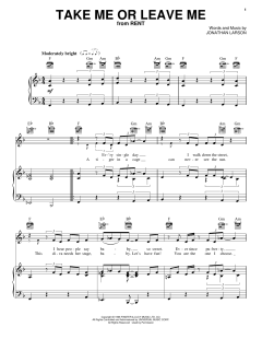 Take Me Or Leave Me von Idina Menzel (Download) 