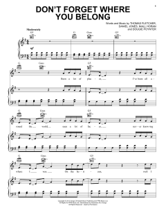 Don't Forget Where You Belong von One Direction (Download) 
