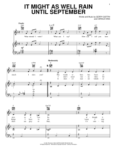 It Might As Well Rain Until September von Carole King (Download) 
