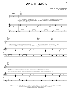 Take It Back von Ed Sheeran (Download) 
