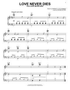 Love Never Dies von Glenn Slater (Download) 