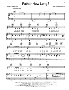 Father How Long? von Frank Wildhorn (Download) 