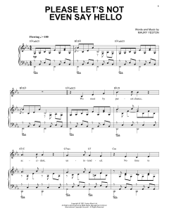Please Let's Not Even Say Hello von Maury Yeston (Download) 