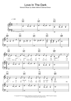 Love In The Dark von Adele (Download) 