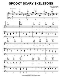 Spooky Scary Skeletons von Andrew Gold (Download) 