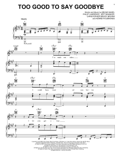 Too Good To Say Goodbye von Bruno Mars (Download) 