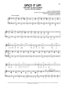 Spice It Up! (Ich hab' so was im Blut) von Franz Waxman (Download) 