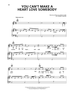 You Can't Make A Heart Love Somebody von Steve Clark (Download) 