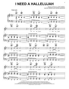 I Need A Hallelujah von Austin French (Download) 