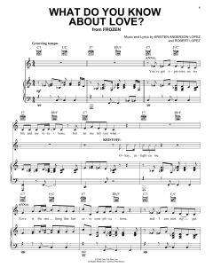 What Do You Know About Love? von Robert Lopez (Download) 