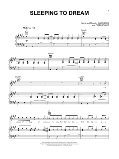 Sleeping To Dream von Jason Mraz (Download) 