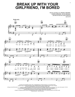 break up with your girlfriend, i'm bored von Ariana Grande (Download) 