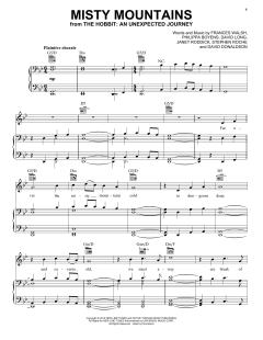Misty Mountains von Fran Walsh (Download) 