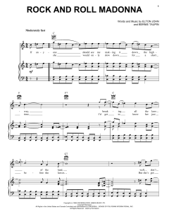 Rock And Roll Madonna von Elton John (Download) 