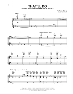 That'll Do von Randy Newman (Download) 