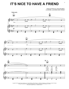 It's Nice To Have A Friend von Taylor Swift (Download) 