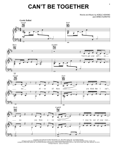 Can't Be Together von Adele (Download) 