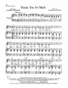 Thank You So Much von Stephen Sondheim (Download) 