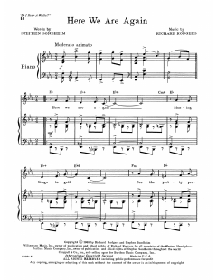 Here We Are Again von Stephen Sondheim (Download) 