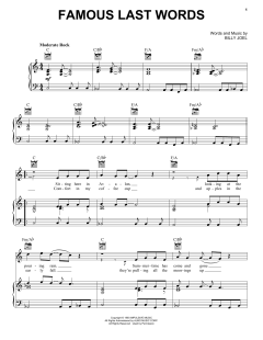 Famous Last Words von Billy Joel (Download) 