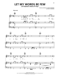 Let My Words Be Few (You Are God In Heaven) von Matt Redman (Download) 