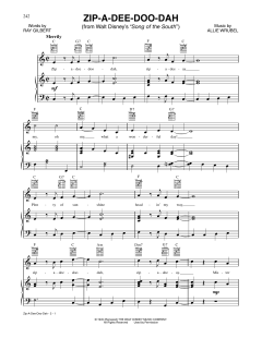 Zip-A-Dee-Doo-Dah von Ray Gilbert (Download) 