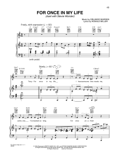 For Once In My Life von Ronald Miller (Download) 