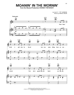 Moanin' In The Mornin' von Harold Arlen (Download) 