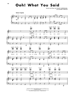 Ooh! What You Said von Johnny Mercer (Download) 