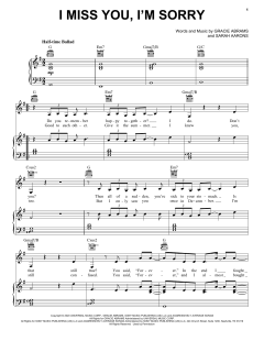 I miss you, I'm sorry von Gracie Abrams (Download) 