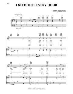 I Need Thee Every Hour von Robert Lowry (Download) 