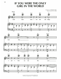If You Were The Only Girl In The World von Nat D. Ayer (Download) 
