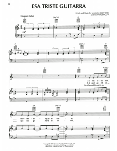 Esa Triste Guitarra von Manuel Alejandro (Download) 