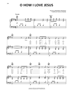 Oh, How I Love Jesus (O How I Love Jesus) von Traditional American Melody (Download) 