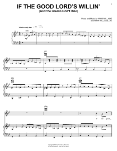 If The Good Lord's Willin' (And The Creeks Don't Rise) von Hank jr. Williams (Download) 