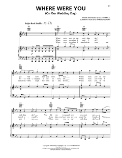 Where Were You (On Our Wedding Day) von Billy Joel (Download) 