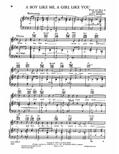 Boy Like Me, A Girl Like You von Elvis Presley (Download) 