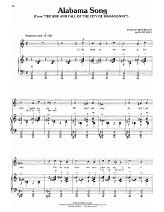 Alabama Song von Kurt Weill (Download) 