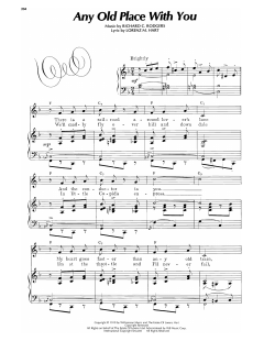 Any Old Place With You von Lorenz Hart (Download) 