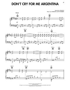 Don't Cry For Me Argentina von Tim Rice (Download) 