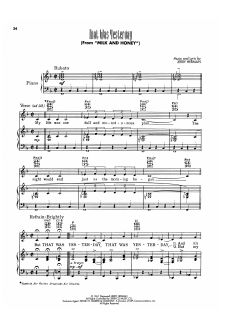 That Was Yesterday von Jerry Herman (Download) 