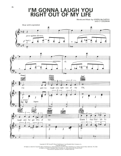 I'm Gonna Laugh You Right Out Of My Life von Cy Coleman (Download) 