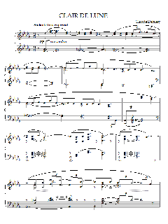 Clair de Lune von Claude Debussy (Download) 
