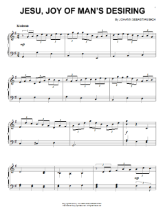 Jesu, Joy Of Man's Desiring von Johann Sebastian Bach (Download) 